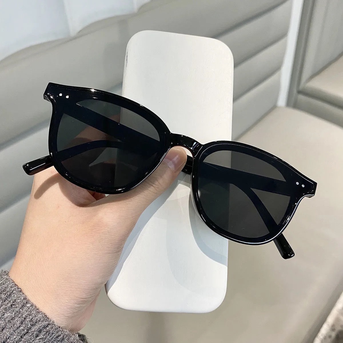 Damen Retro Cat Eye Sonnenbrille Karnz