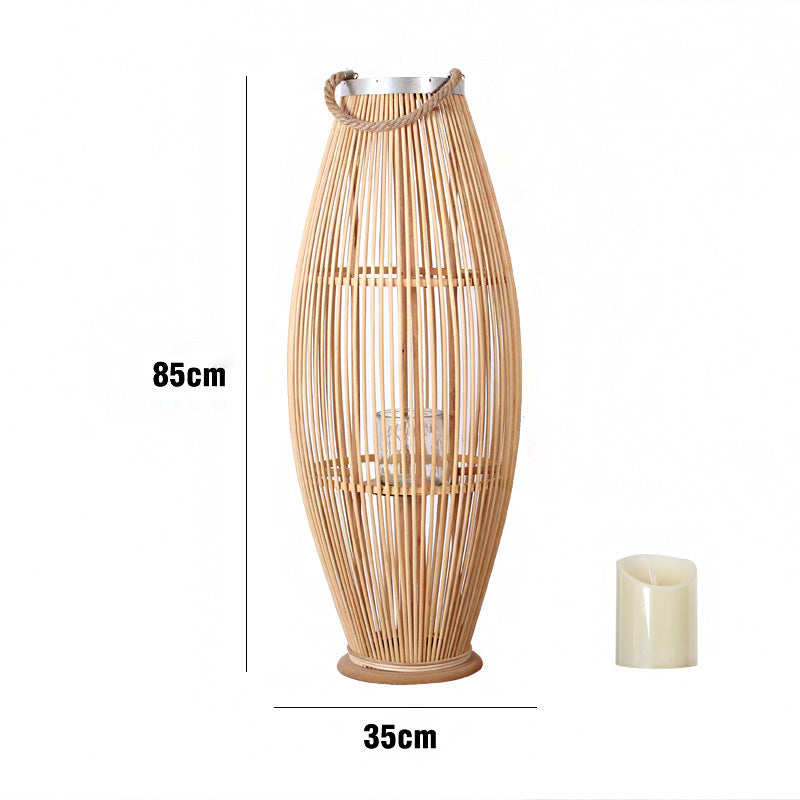 Elegante Rattan-Laterne Karnz