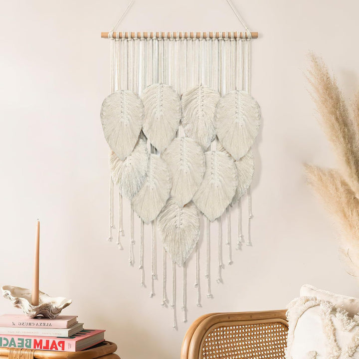 Macrame-Blatt-Wandbehang-Teppich Karnz