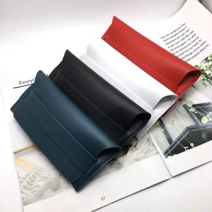 Faltbare synthetische Leder Sonnenbrille Etui Karnz
