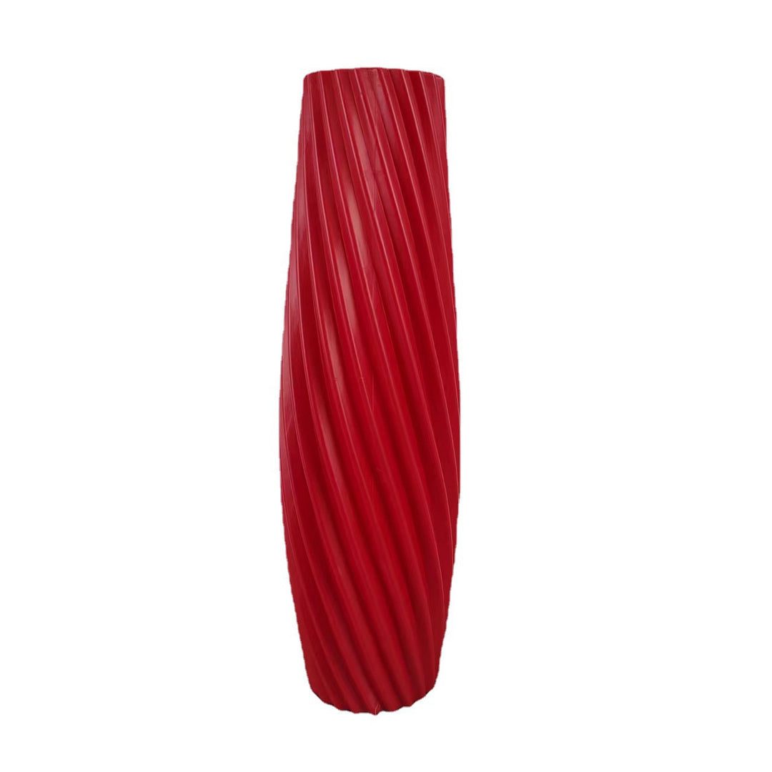 Textured Spiral Decorative Vase Karnz
