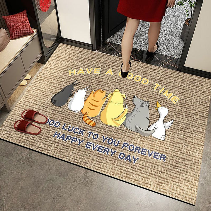 Verspielte katzenmotivierte Matte