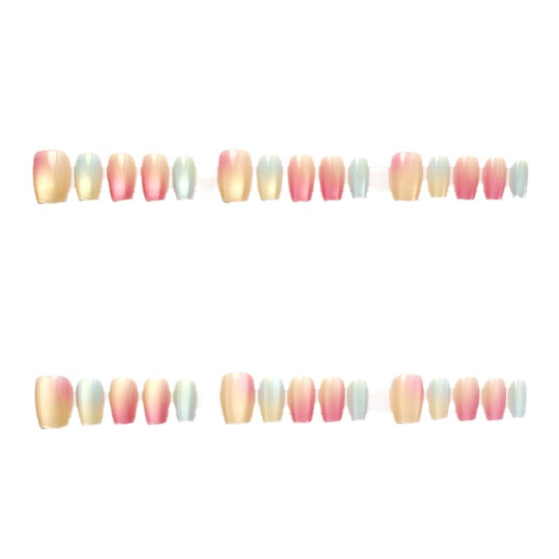 Ombre Effekt Press-On Nagelset Karnz