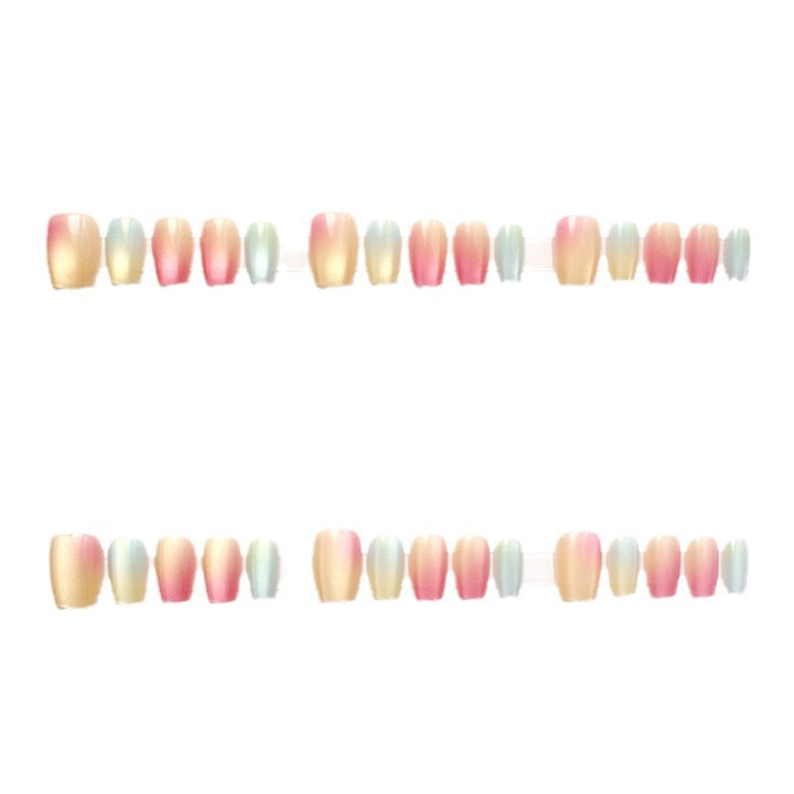 Ombre Effekt Press-On Nagelset Karnz