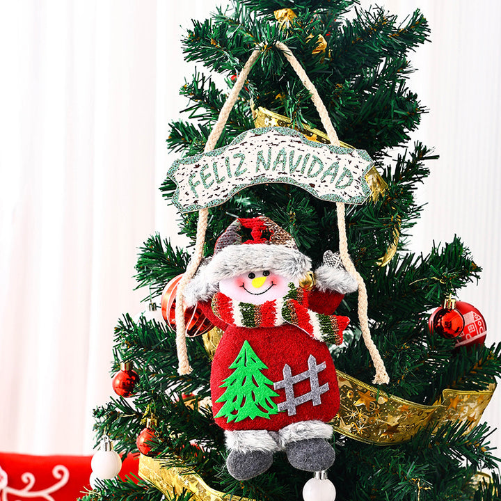 Deckendekoration mit Weihnachtsmann-Motiv Karnz