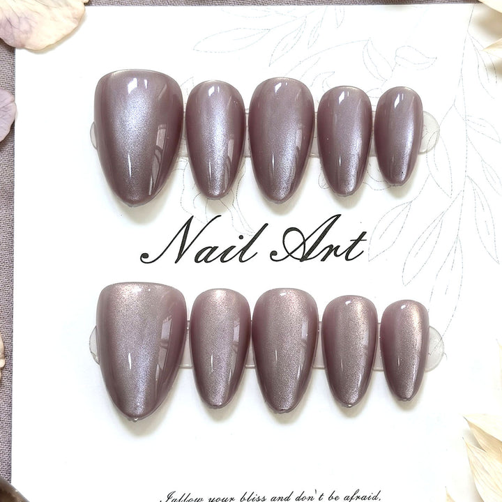 Premium Langanhaltende Press-On Nagelset