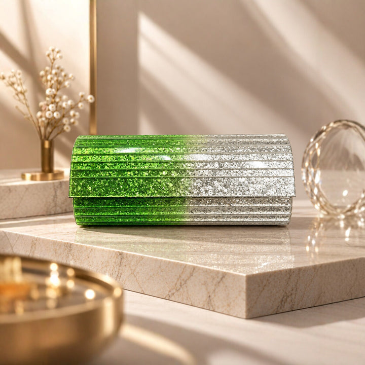 Glamouröser Glitter Twist Clutch
