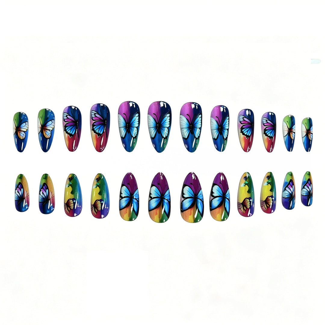 Künstlerische Schmetterling Nagelkunst Verzierungen Karnz