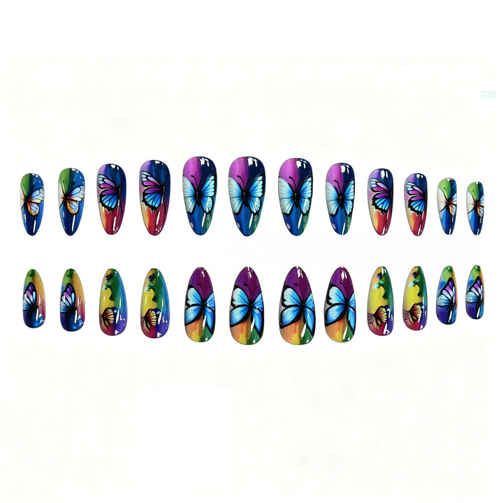 Künstlerische Schmetterling Nagelkunst Verzierungen Karnz