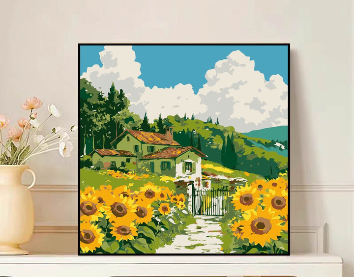 Scenic Mountain Landscape Leinwandkunst Karnz