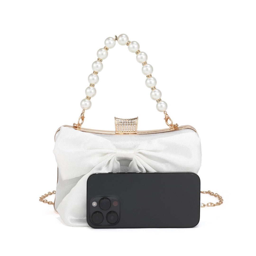 Elegante Satin Schleifen Schultertasche