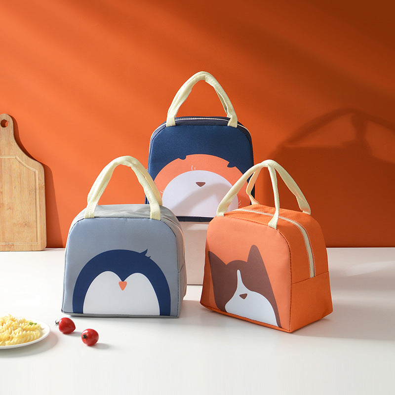 Spaßiger Pinguin-Themen Isolierte Lunchbox