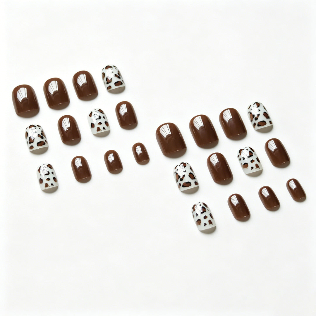 Leopard Print Nagelkunst Set