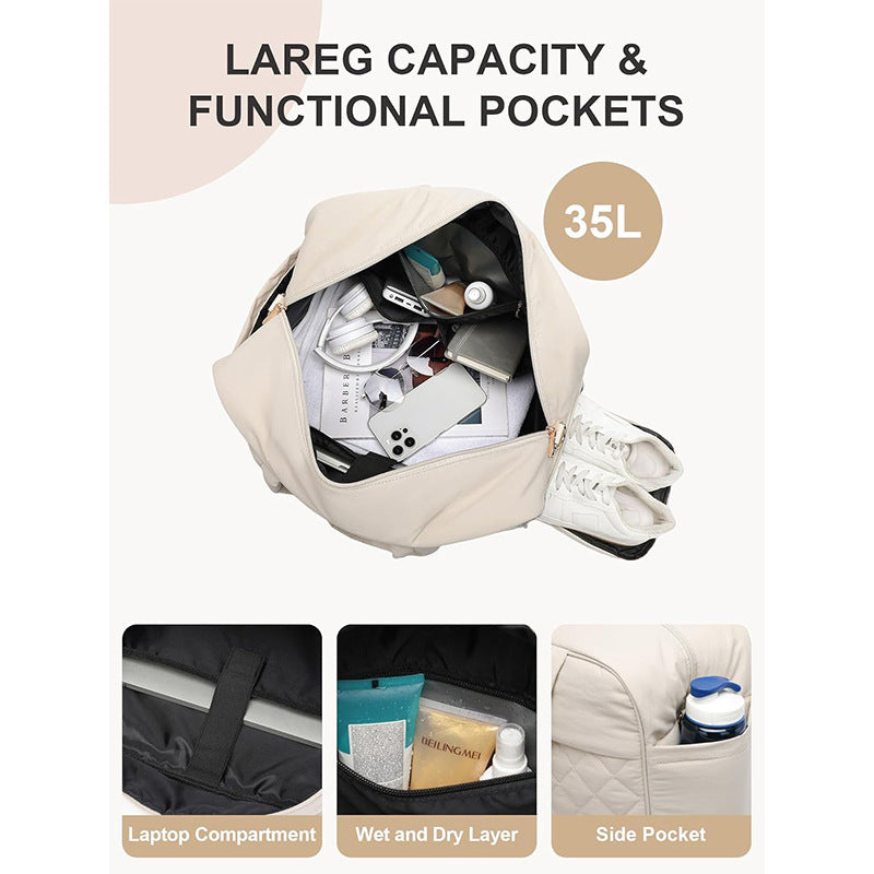 Multifunktionale Sport- und Reisetasche mit Separatem Schuh- und Kosmetiktäschchen Karnz