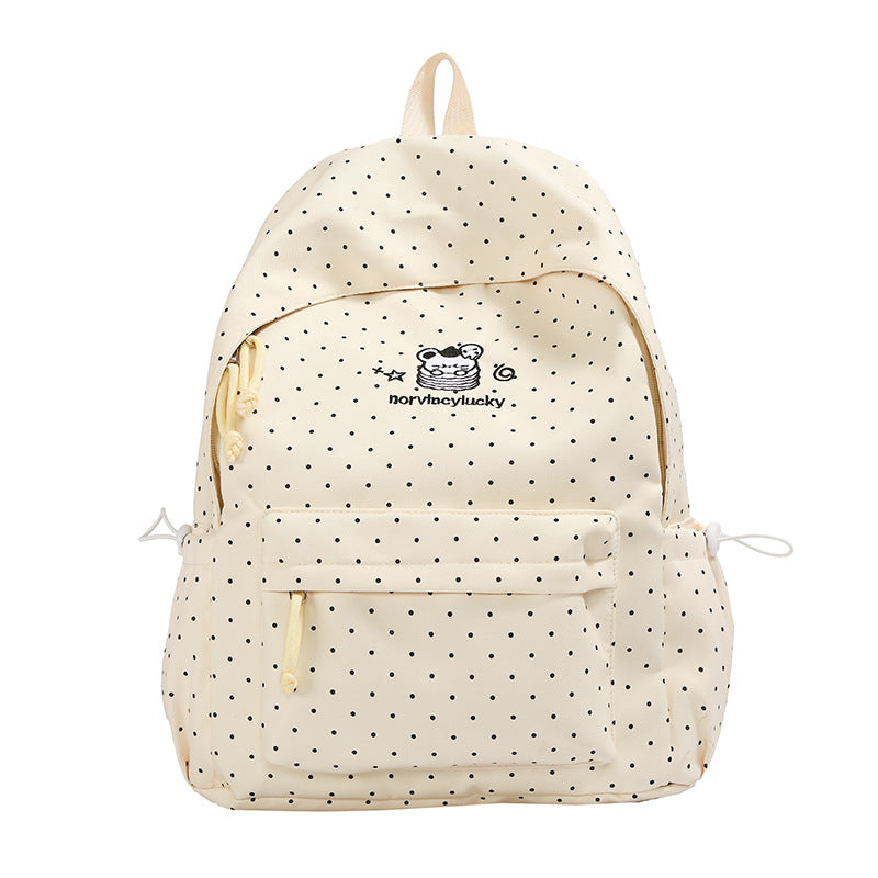 Verspielt gepunkteter Rucksack Karnz