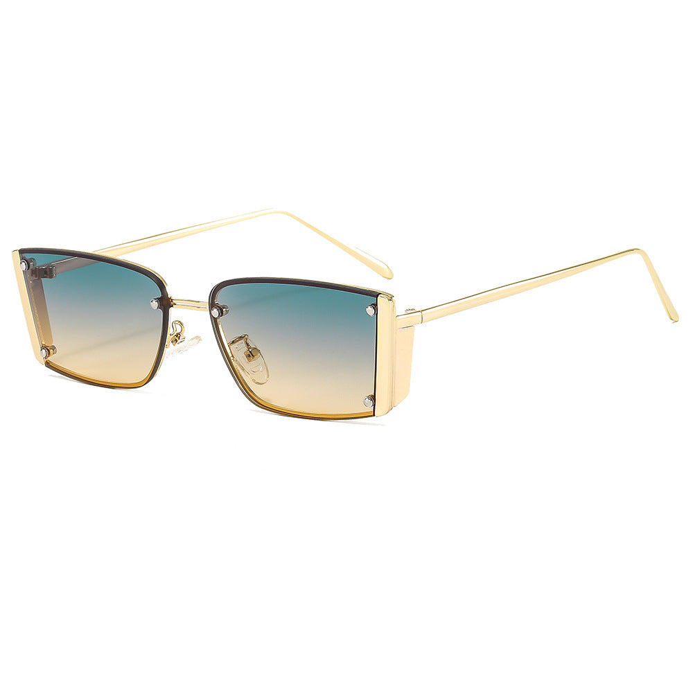 Damen Modische Sonnenbrille mit extravagantem geometrischen Rahmen Karnz