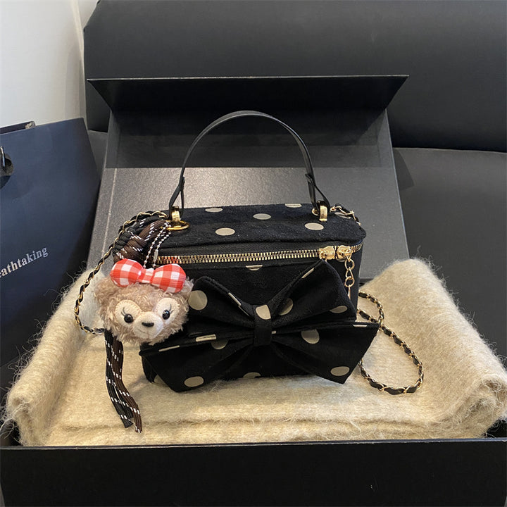 Verspielt Schleifenakzent Mini-Handtasche