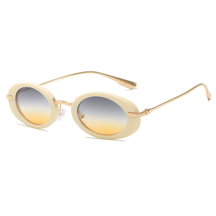Elegante ovale Rahmen-Sonnenbrille Karnz