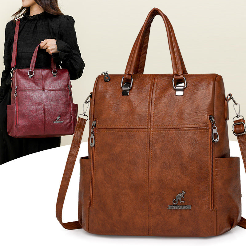 Multi-Funktionale Kunstleder-Handtasche Karnz