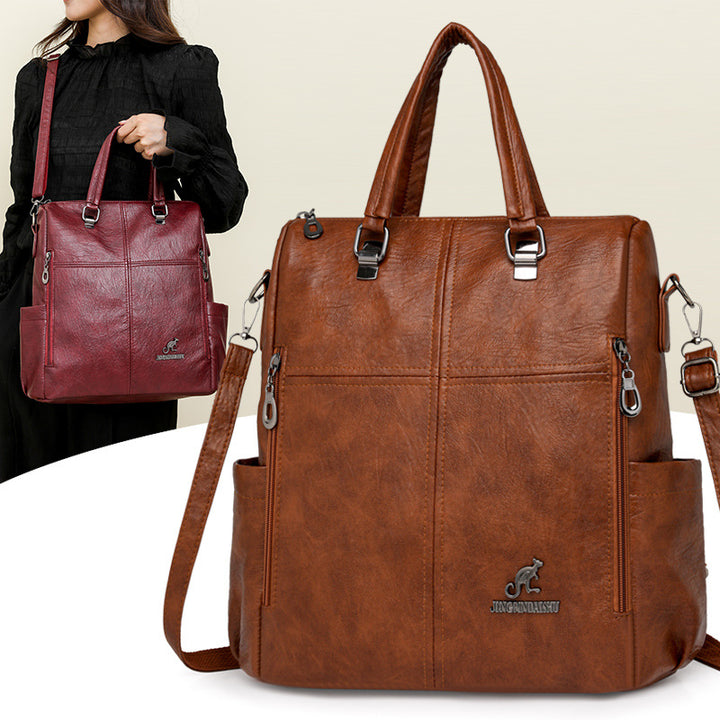 Multi-Funktionale Kunstleder-Handtasche Karnz