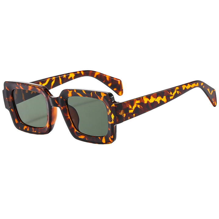Damen Modische rechteckige Sonnenbrille mit eleganter Rahmendesign Karnz