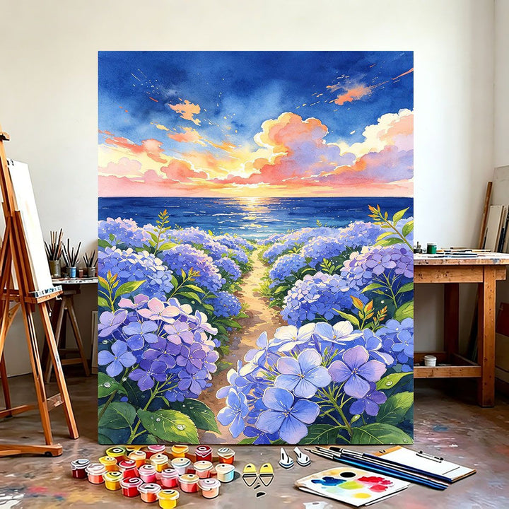 Floral-Theme Wandkunst Leinwanddruck Karnz