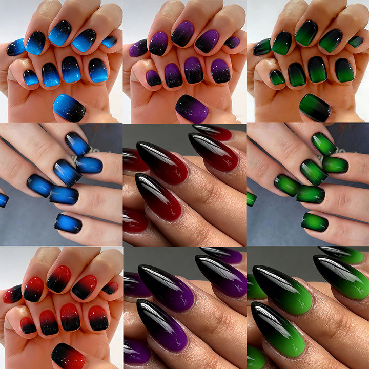 Ombre Stiletto Press-On Nail Art Karnz