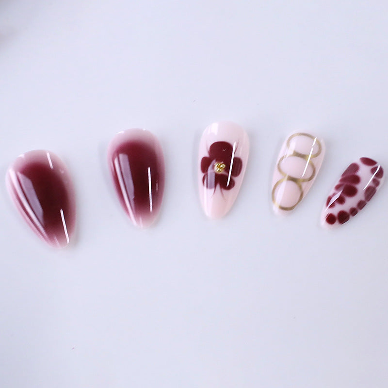 Elegante Ombre Acrylnagel-Verstärkungen Karnz