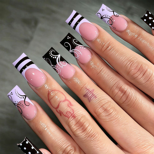 Künstlerisches Quadrat-Nageldesign-Set Karnz