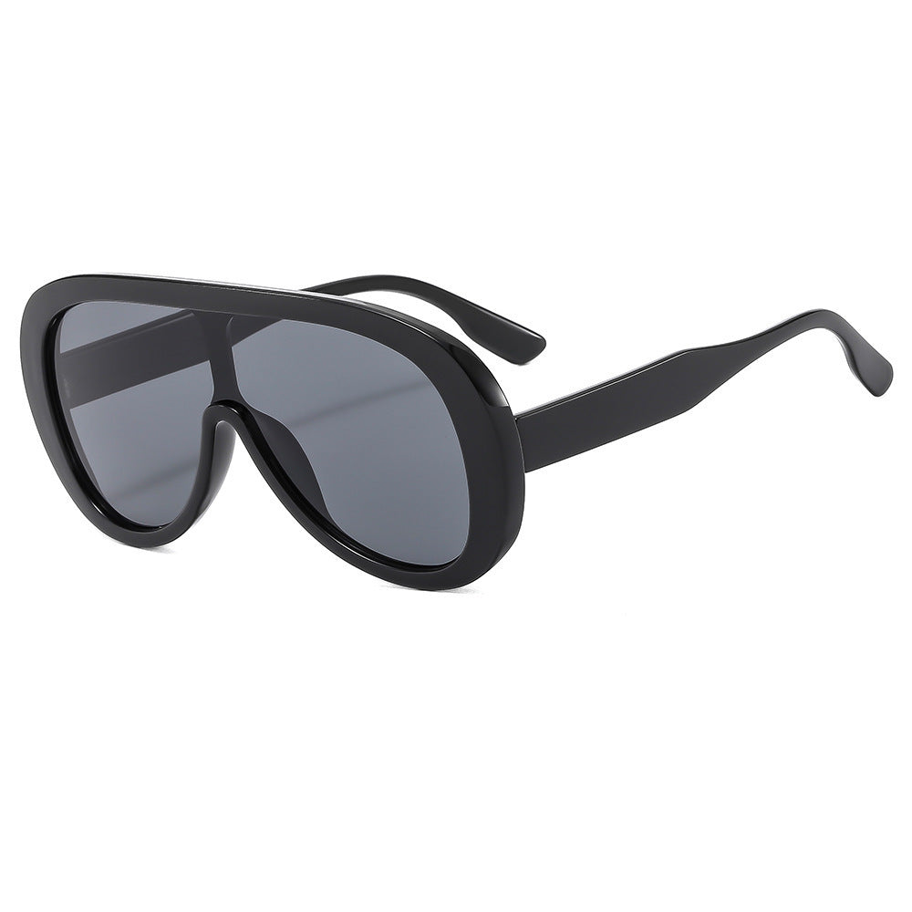 Damen modische Sonnenbrille mit breitem Rahmen Karnz