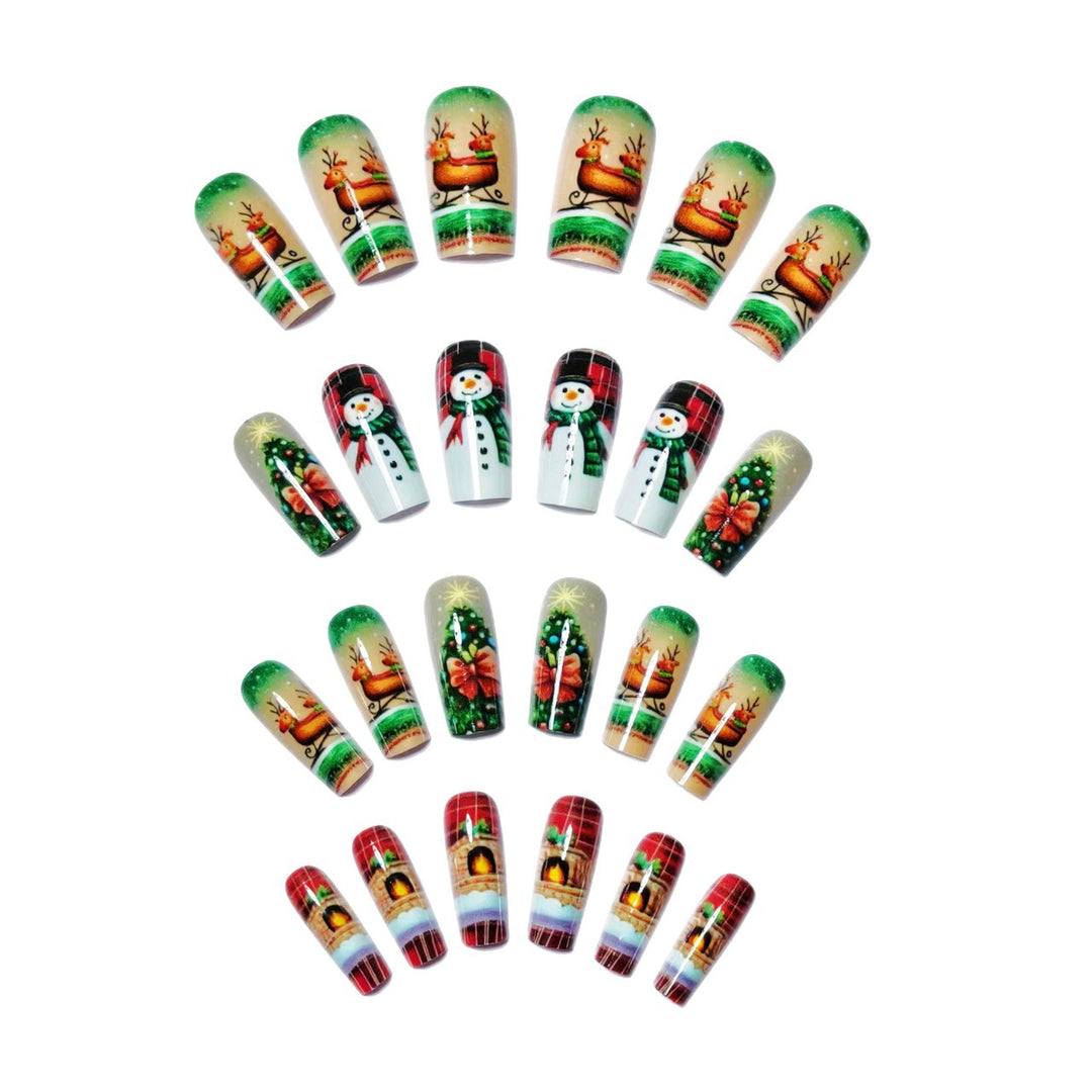 Kreative Weihnachtskunstnägel Im Festlichen Design Karnz