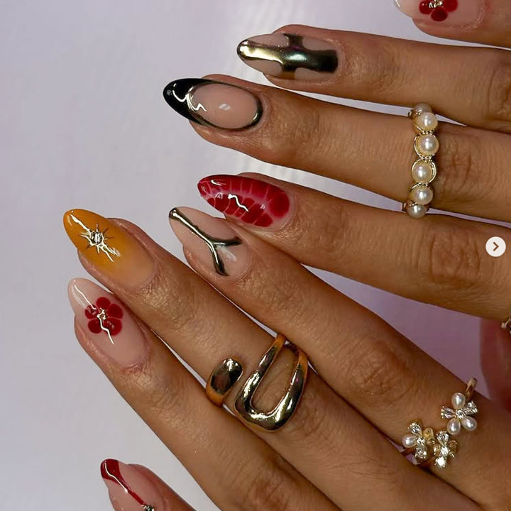 Dekorative Künstlerische Nagelkunst