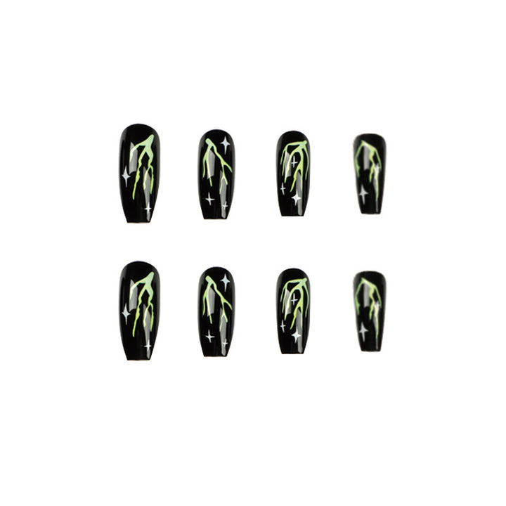 Kreative Nagelkunst mit Neon-Motiv Karnz
