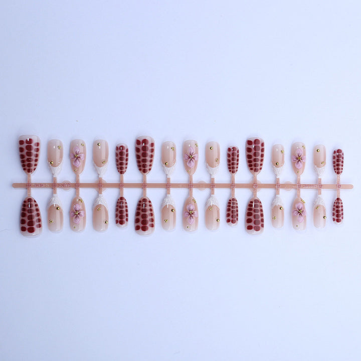 Floral Art Press-On Nail Set Karnz