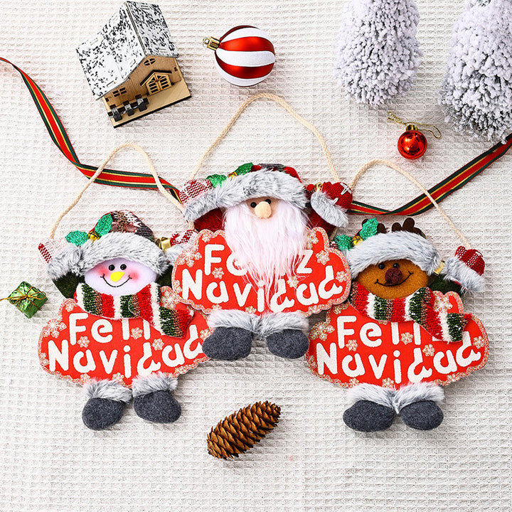 Festliche Weihnachtsbaumdekoration mit Schneemann-Motiv Karnz