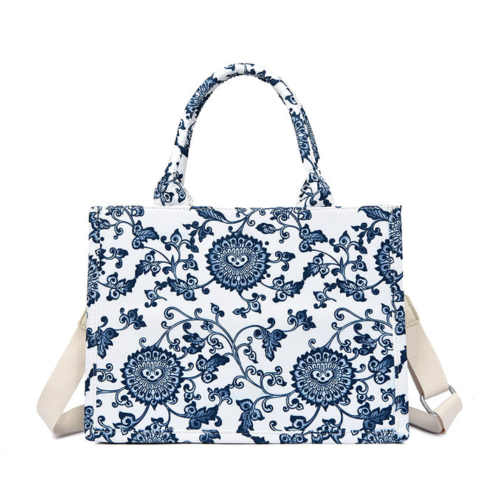 Blumenmuster Schultertasche Karnz