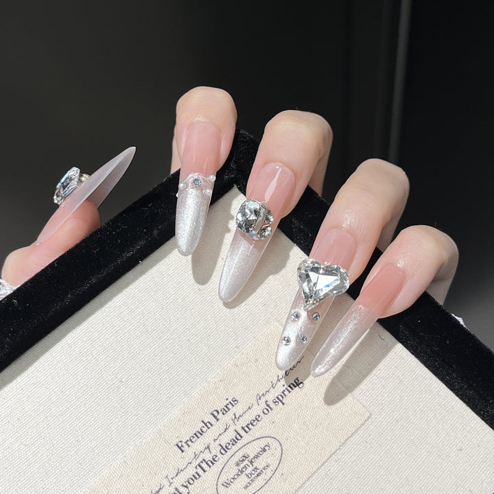Luxus Kristall-verzierte Press-On Nagel Set Karnz