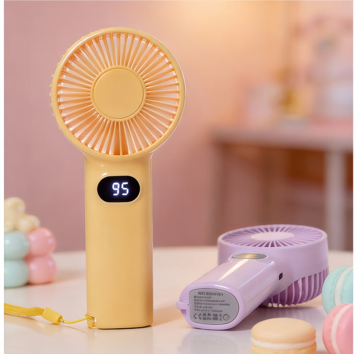 Damen Tragbarer Handventilator mit digitaler Geschwindigkeitsanzeige Karnz 1781544653