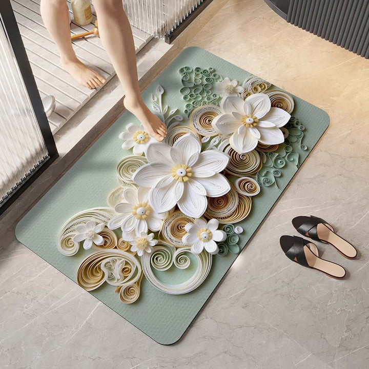 Elegante florale Design-Komfortmatte