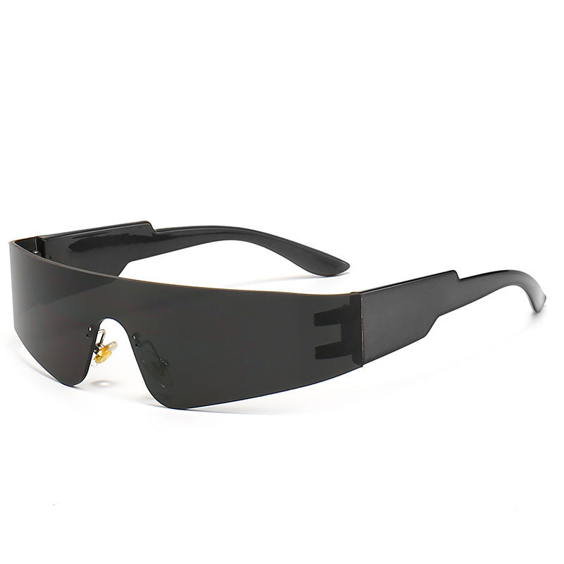 Damen Sportliche Sonnenbrille mit futuristischem Design Karnz