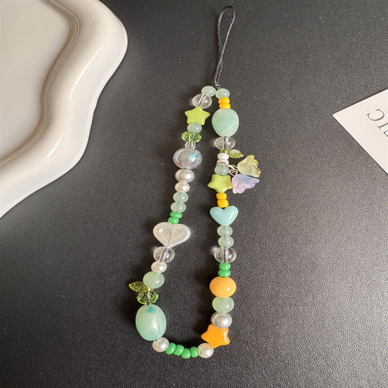 Farbige Charm Perlen Halskette Karnz