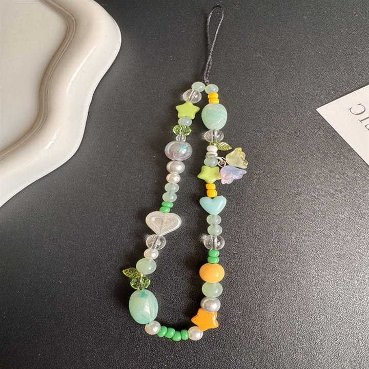 Farbige Charm Perlen Halskette Karnz