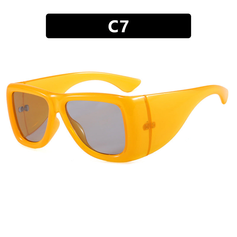 Damen trendige oversized Sonnenbrille mit markantem Schildpatt-Design Karnz