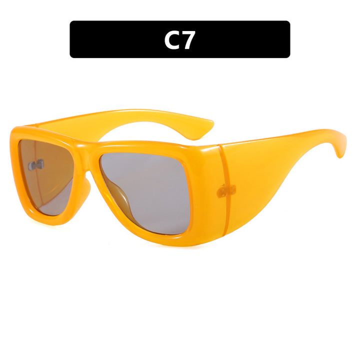 Damen trendige oversized Sonnenbrille mit markantem Schildpatt-Design Karnz