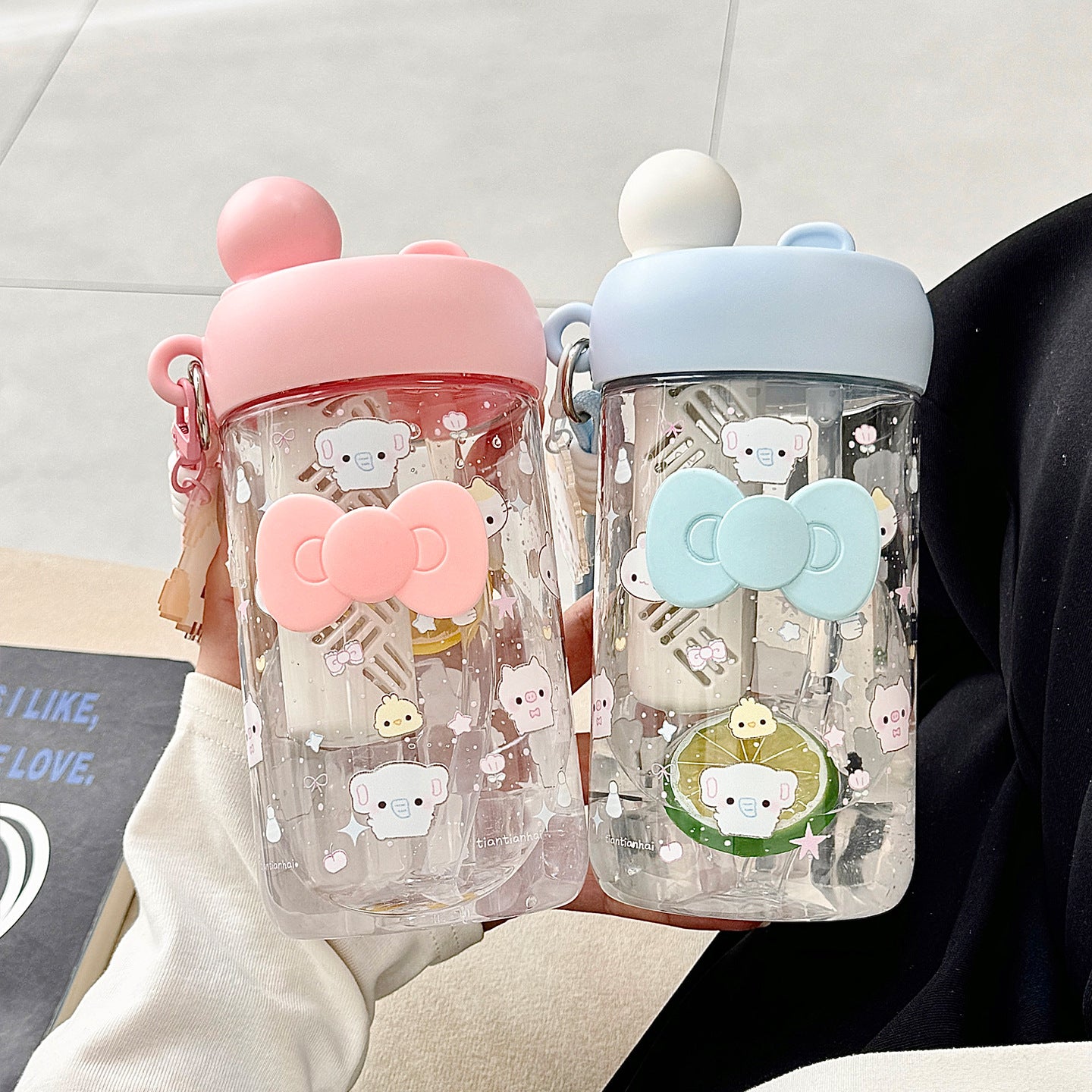 Damen Trinkflasche mit verspieltem Design Karnz