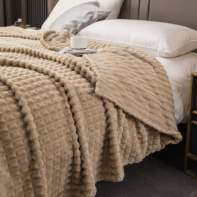 Luxuriöse Strukturierte Fleece-Decke