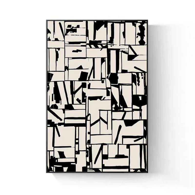 Abstrakte Geometrische Wandkunst Leinwand