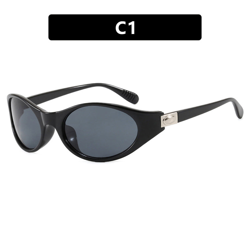 Damen stilvolle Sonnenbrille im eleganten Ovaldesign mit schützendem UV-Filter Karnz