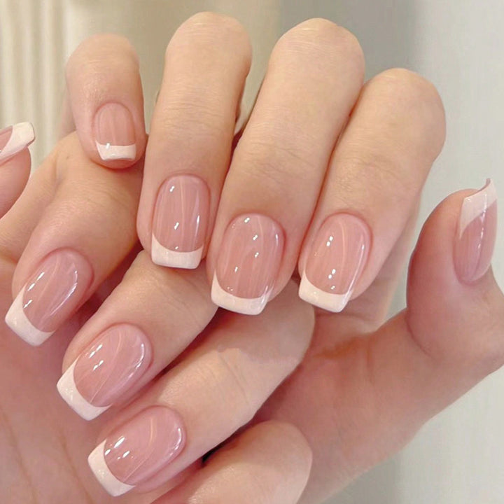 Französische Spitze Acryl Nagelset Karnz