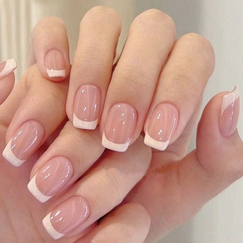 Französische Spitze Acryl Nagelset Karnz